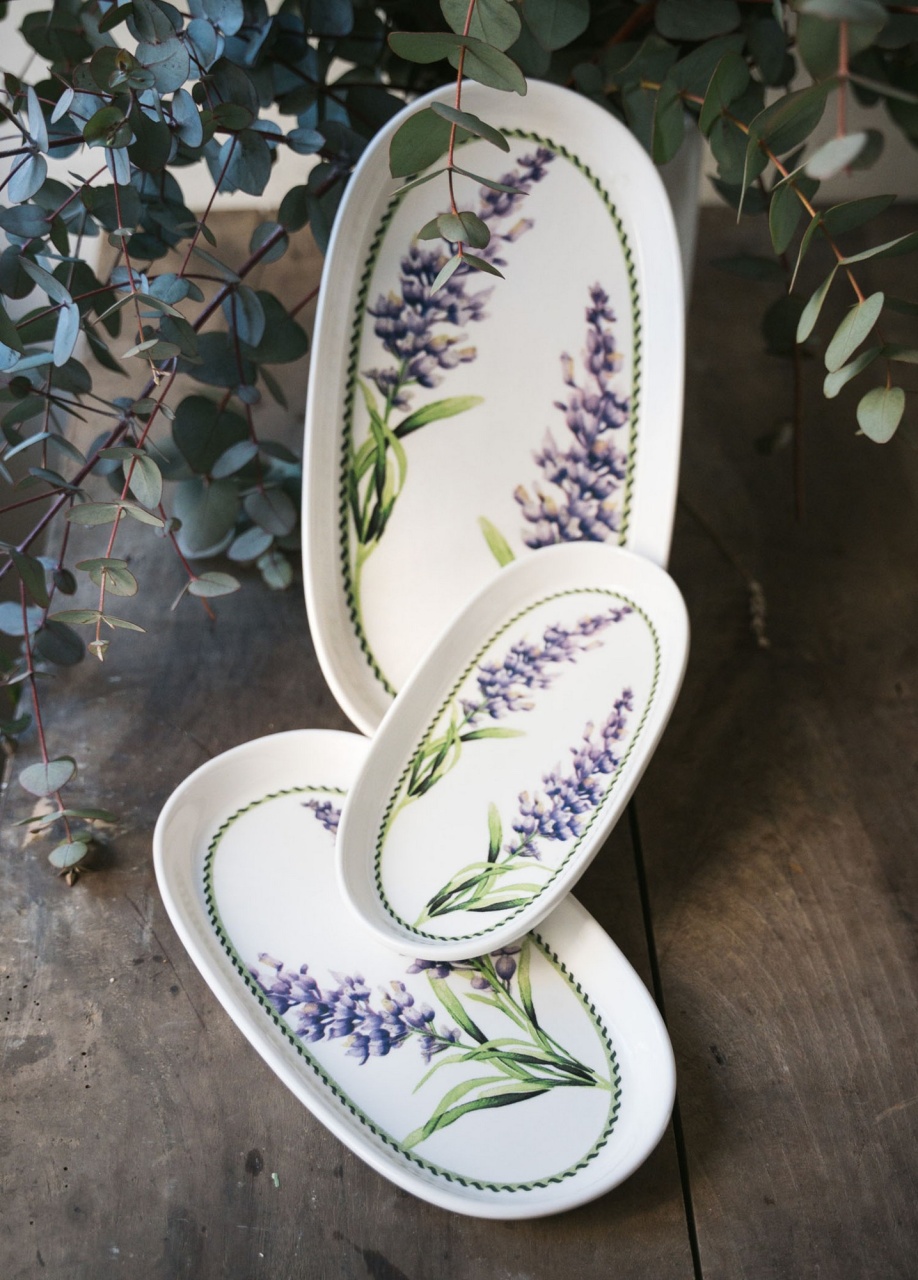 Set Farfurii (2 Bucati), Ember leaf, UnicUtil, Culoarea Mov