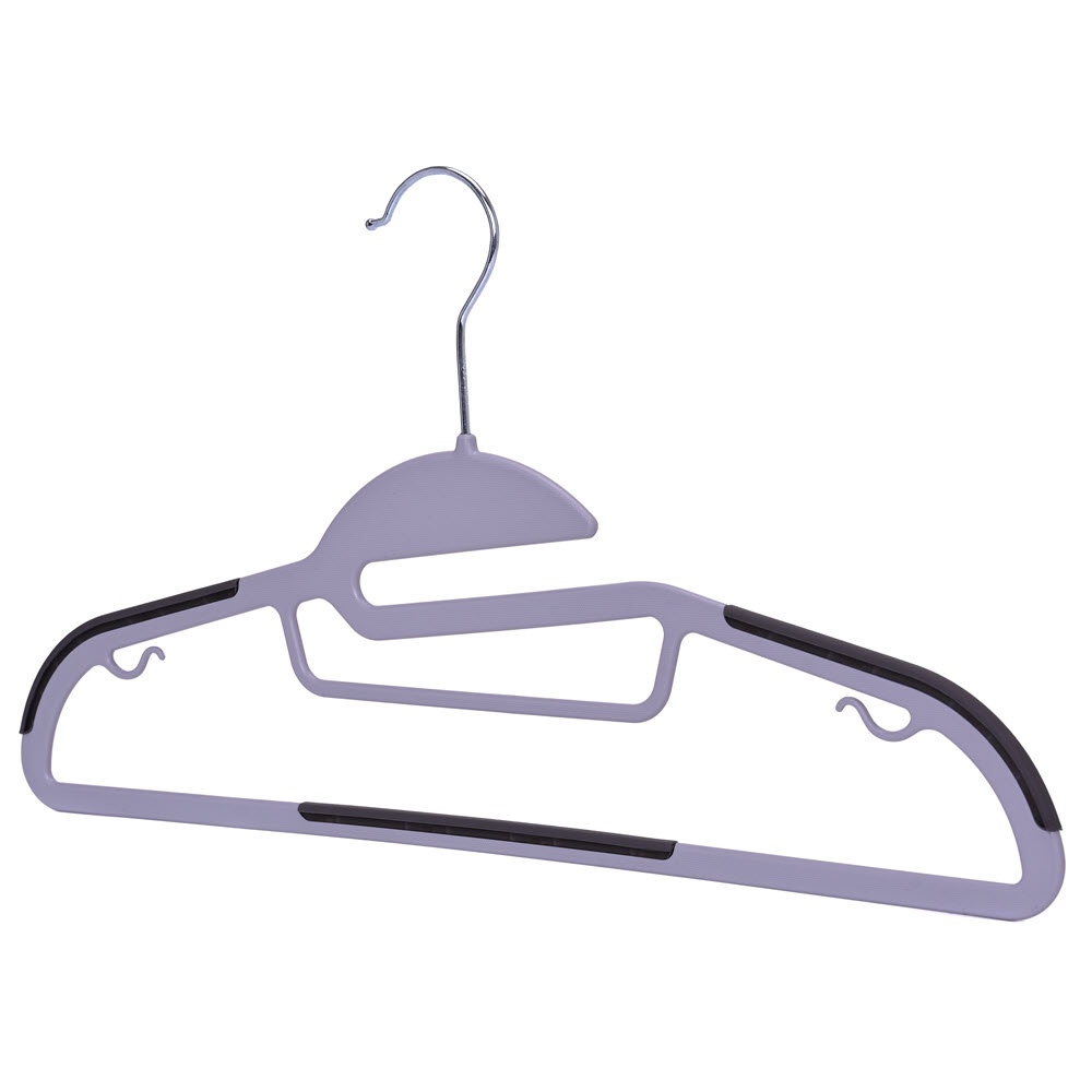 Umeraș din plastic cu margini antialunecare, Gri, 1 bucata - imagine 6