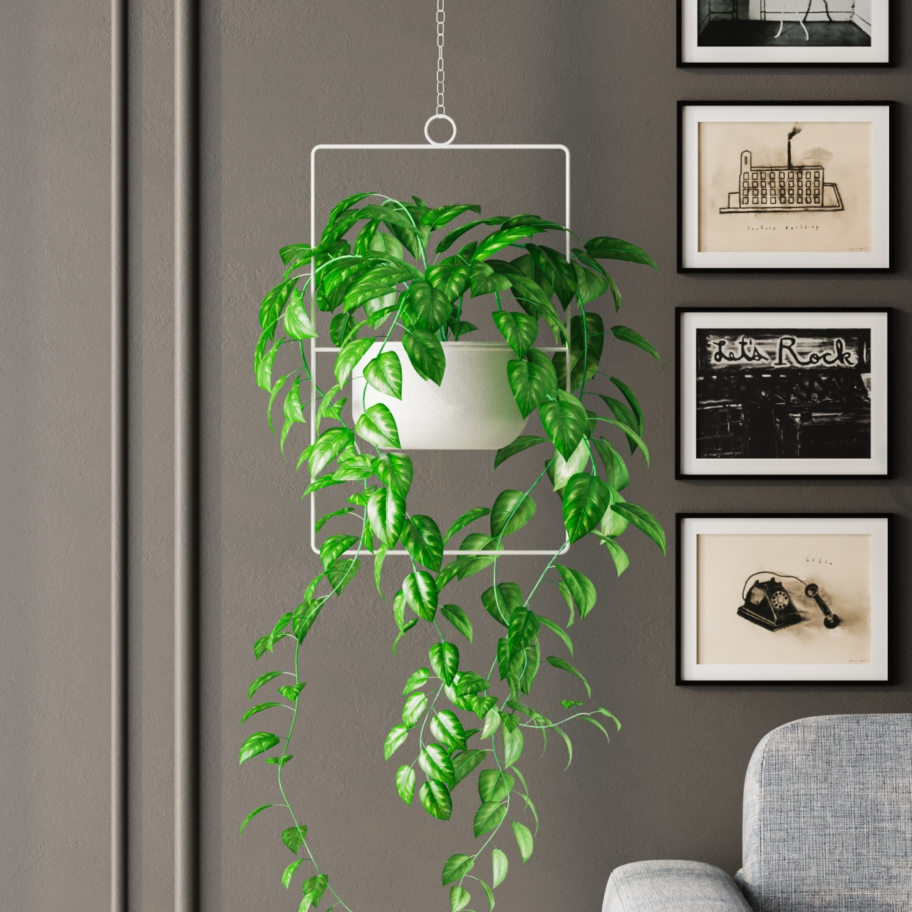 Vas Decorativ, Peak leaf, UnicUtil, Culoarea Alb - 2 | YEO