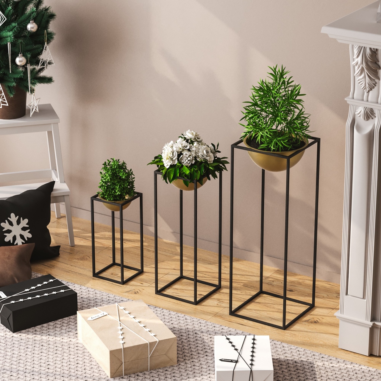 Vas Decorativ, Root drift, UnicUtil, Culoarea Negru Auriu