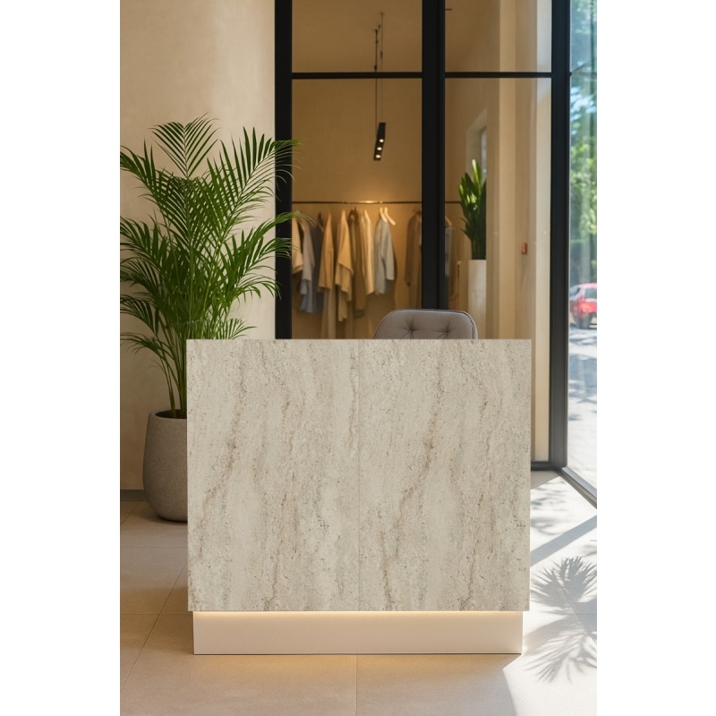 Birou recepție, Rissa Front Desk, UnicUtil, Travertin-Crem - imagine 2