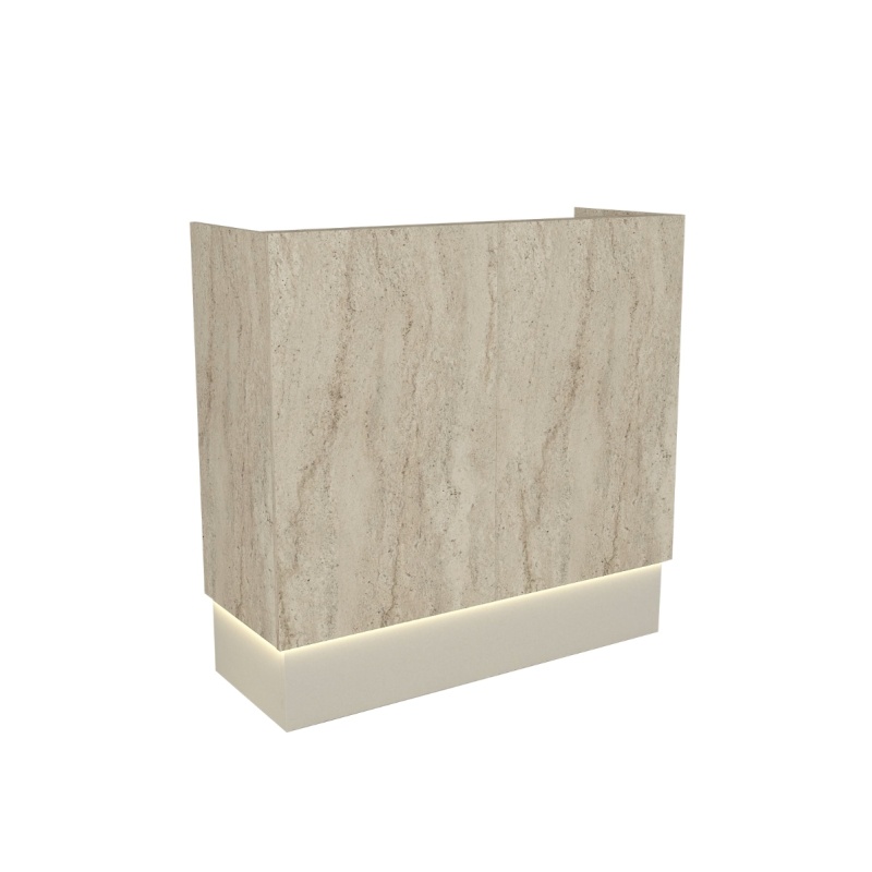 Birou recepție, Rissa Front Desk, UnicUtil, Travertin-Crem - imagine 8