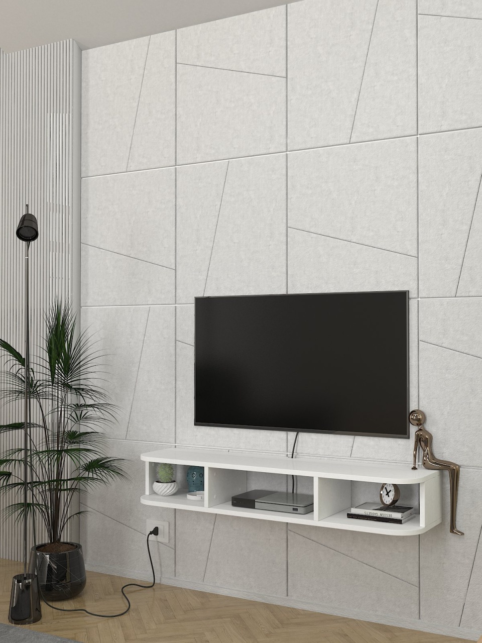 Comoda TV, Classic Touch, UnicUtil, Alb - imagine 4