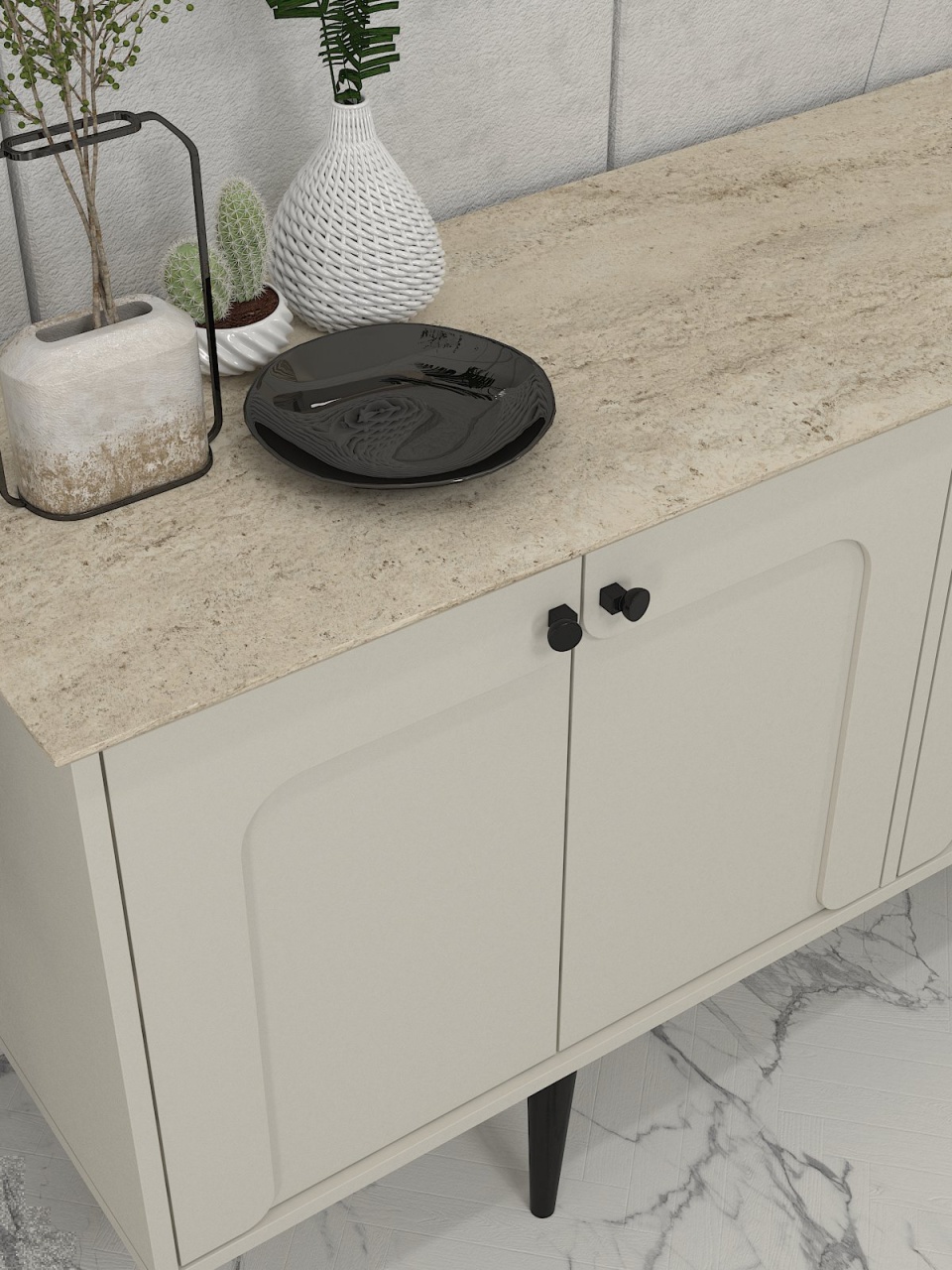 Comoda TV, Elegant Touch, UnicUtil, Crem, UUCOM16 - 3 | YEO