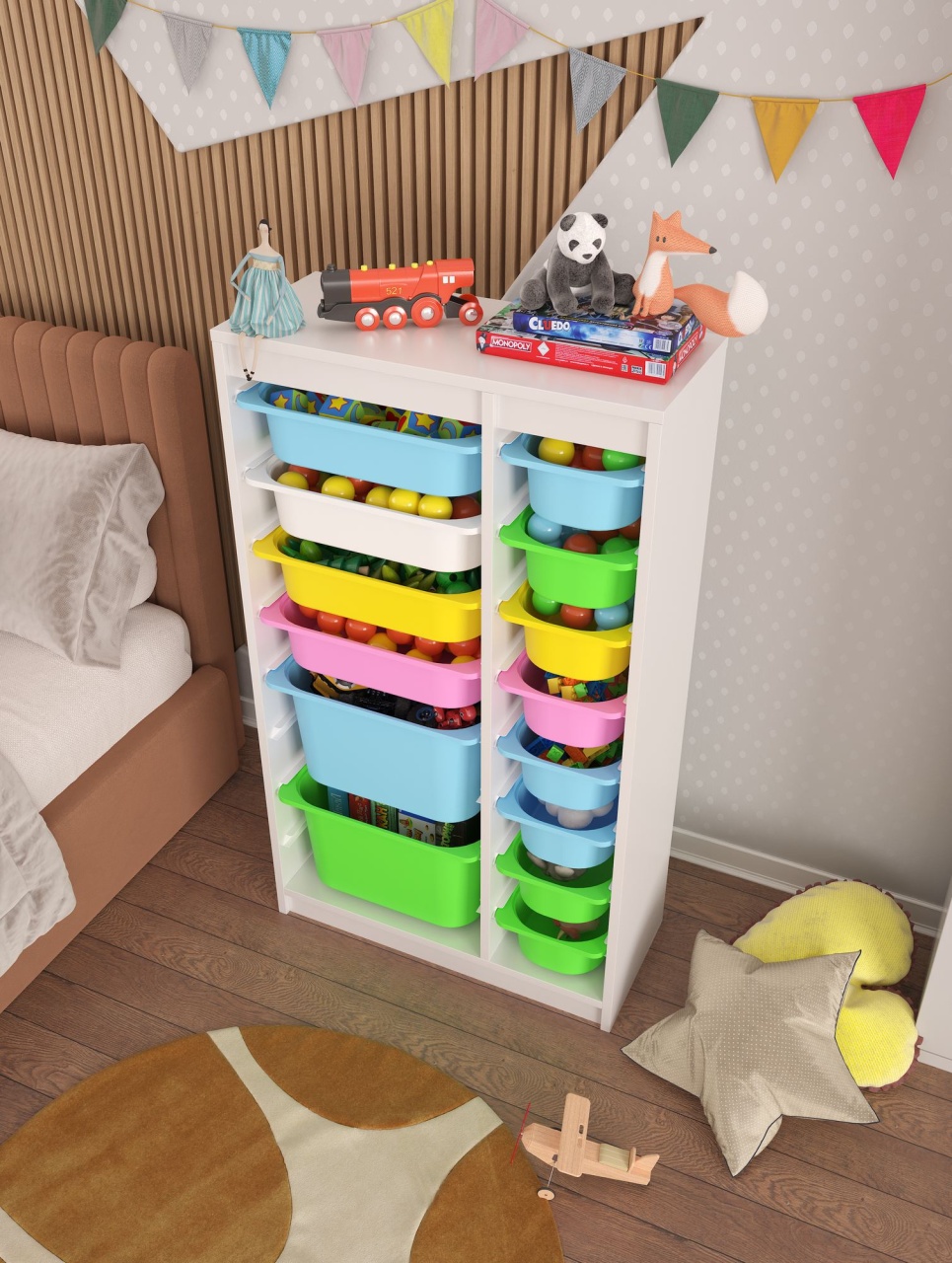 Dulap multifunctional, Peak blaze, UnicUtil, Culoarea Multicolor - 3 | YEO