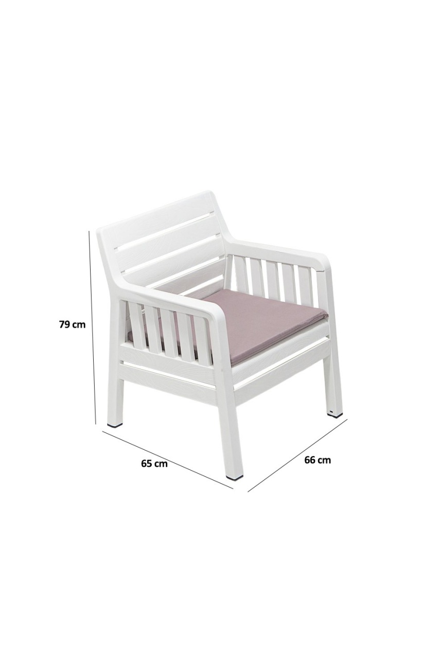 Fotoliu Gradina, Ember blaze, UnicUtil, Culoarea Alb - 4 | YEO
