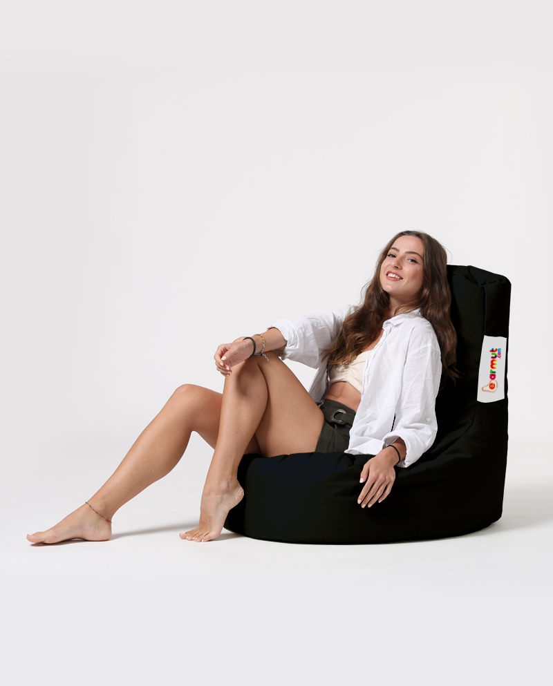 Fotoliu Puf Gradina, Stone blaze, UnicUtil, Culoarea Negru - 2 | YEO