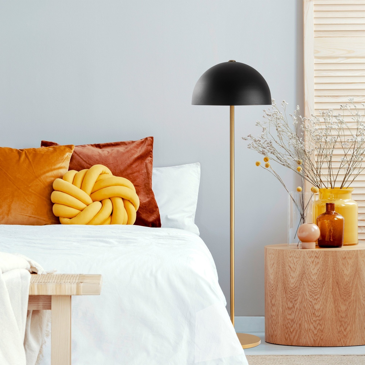 Lampadar, Blaze flame, UnicUtil, Culoarea Auriu - 2 | YEO