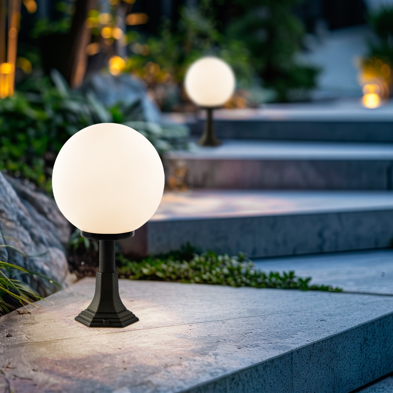 Lampadar Exterior, Echo glow, UnicUtil, Culoarea Negru