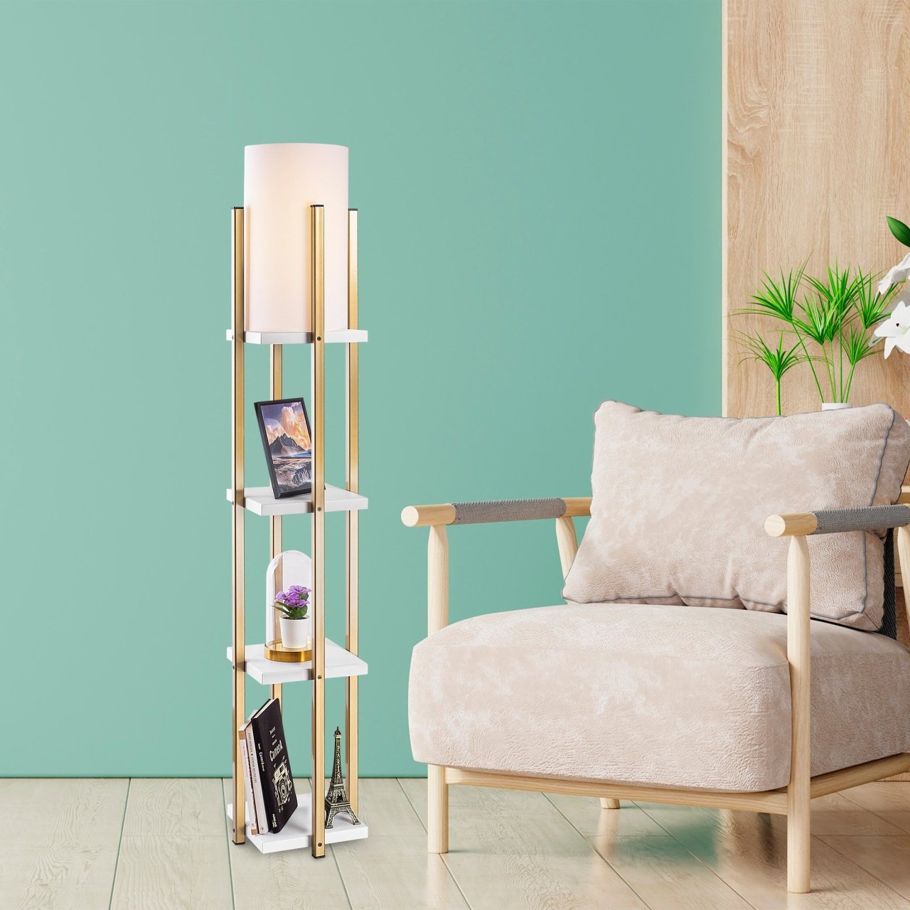 Lampadar, Spark shade, UnicUtil, Culoarea Alb Auriu