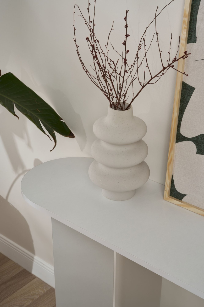 Masa decor, Sira White, UnicUtil, Alb, Lățime: 150 cm, Înălțime: 75 cm, Adâncime: 35 cm - view 5