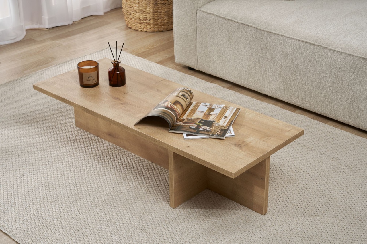 Măsuţă de cafea, Harbor Sapphire, UnicUtil, Stejar Safir, Lățime: 120 cm, Înălțime: 30 cm, Adâncime: 45 cm - view 3