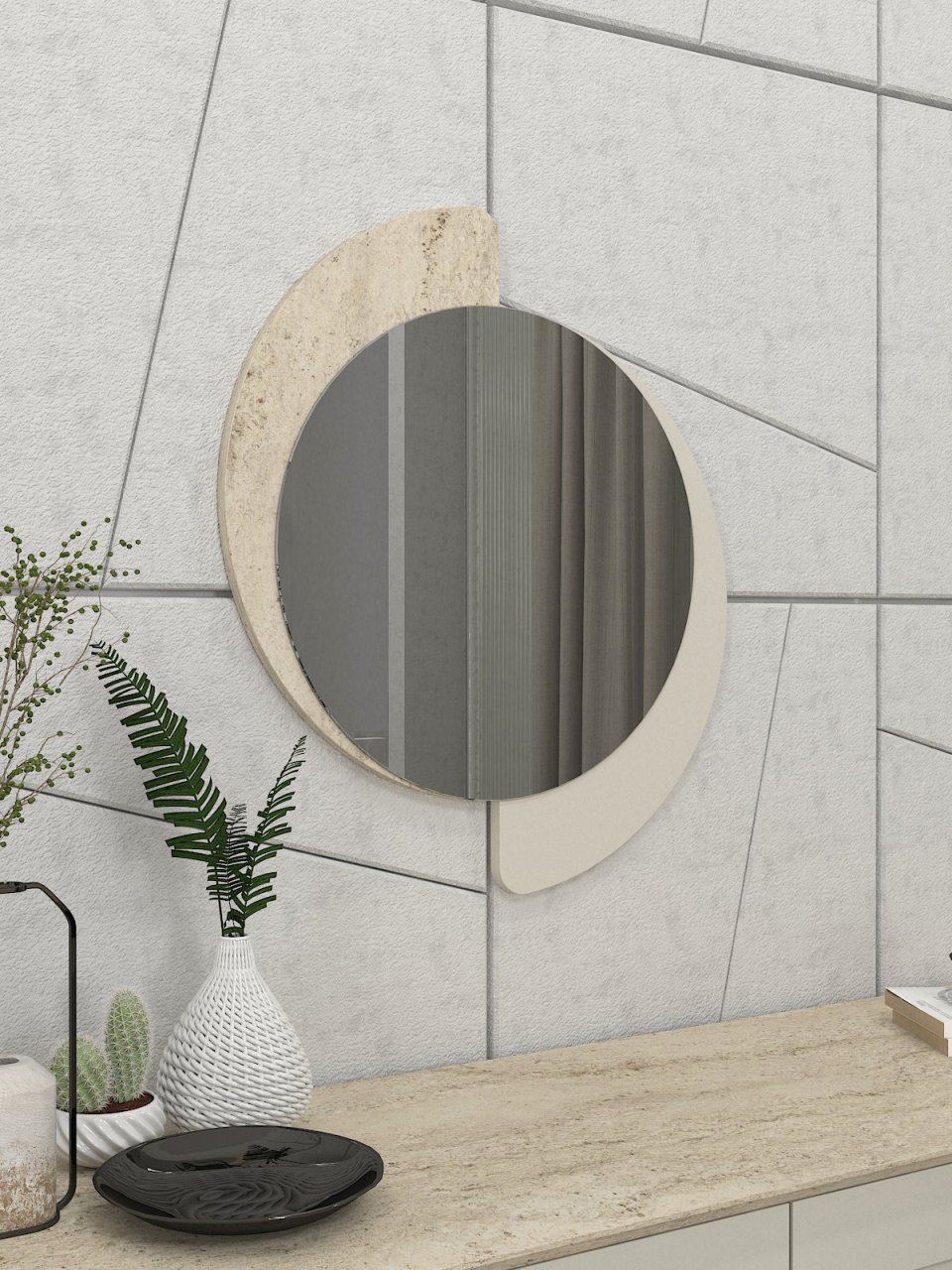 Oglinda, Simple Charm, UnicUtil, Crem - imagine 3