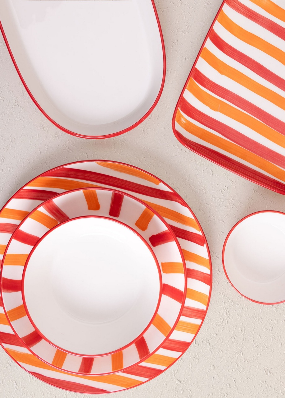 Set Ceramica (6 Bucati), Leaf pack, UnicUtil, Culoarea Portocaliu - 1 | YEO