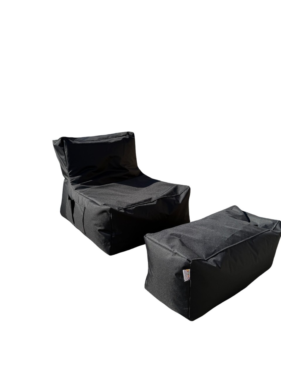 Set fotolii puf (2 Bucati), Bundle dust, UnicUtil, Culoarea Negru - 2 | YEO