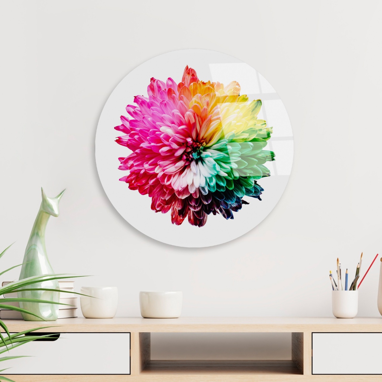 Tablou decorativ din sticla securizata, Cloud storm, UnicUtil, Culoarea Multicolor
