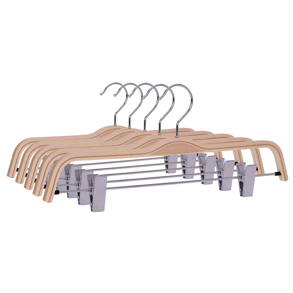 Umeraș din lemn cu cleme, Natur, 1 bucata - imagine 2