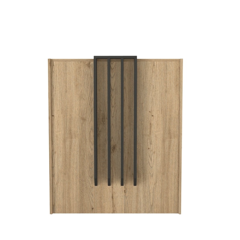 Birou recepție, Hola Front Desk, UnicUtil, Bej-Gri, 90 cm - imagine 9