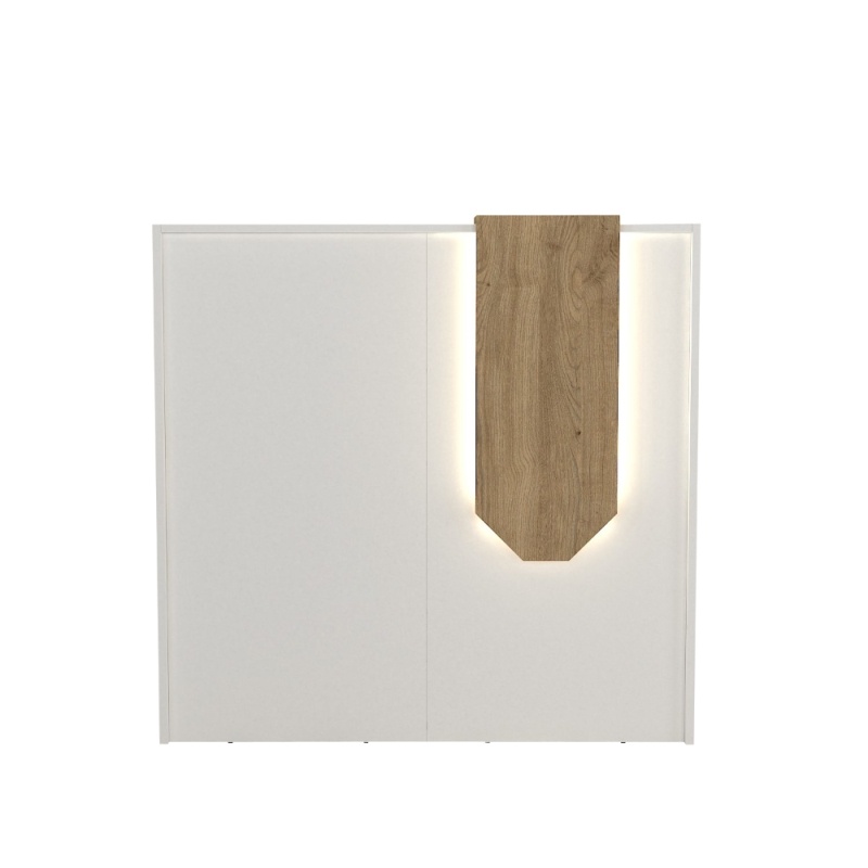 Birou recepție, Navita LED Front Desk, UnicUtil, Alb-Bej - imagine 7