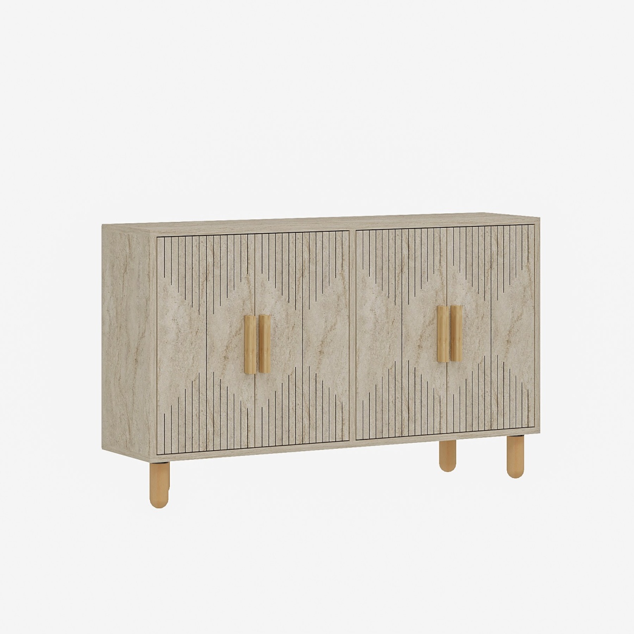 Consolă, Roger Traverten, UnicUtil, Travertin, Lățime: 120 cm, Înălțime: 73,6 cm, Adâncime: 29,6 cm - view 5