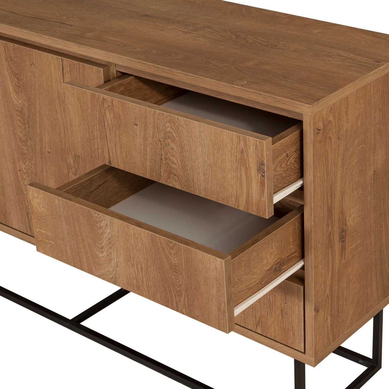 Consolă, Ruba Design, UnicUtil, Nuc-Negru, Lățime: 140 cm, Înălțime: 72 cm, Adâncime: 36 cm - view 6