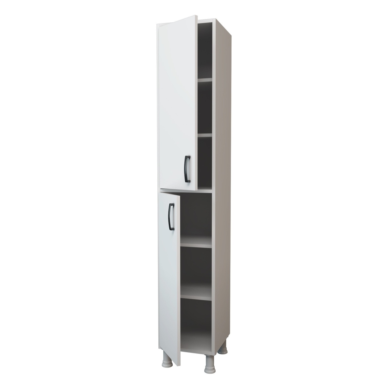 Dulap multifuncțional, M1 1100, UnicUtil, Alb, Lățime: 33,3 cm, Înălțime: 191 cm, Adâncime: 35,8 cm - view 6