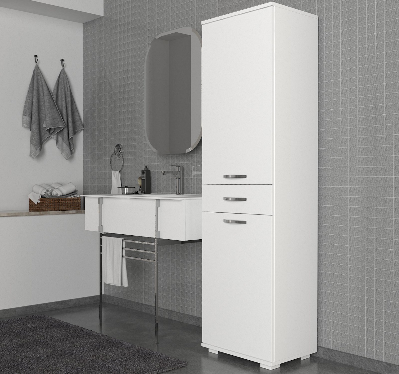 Dulap, Pure Style, UnicUtil, Alb, UUORG85 - 3 | YEO