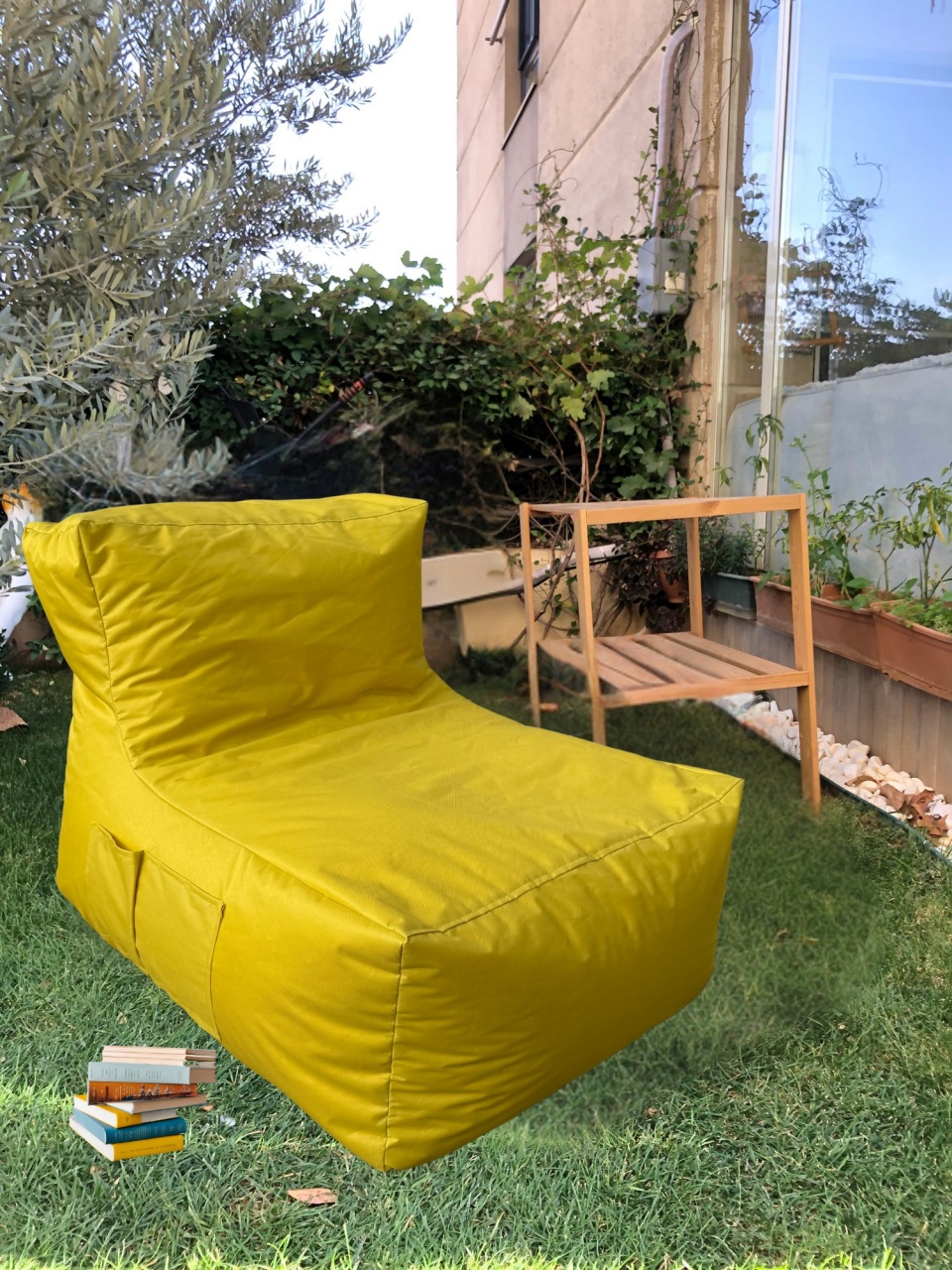 Fotoliu Puf, Glow breeze, UnicUtil, Culoarea Galben