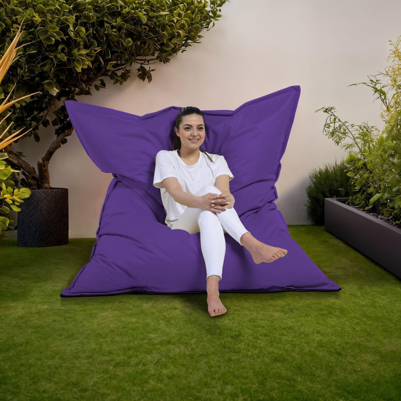 Fotoliu Puf Gradina, Thorn breeze, UnicUtil, Culoarea Mov - 1 | YEO