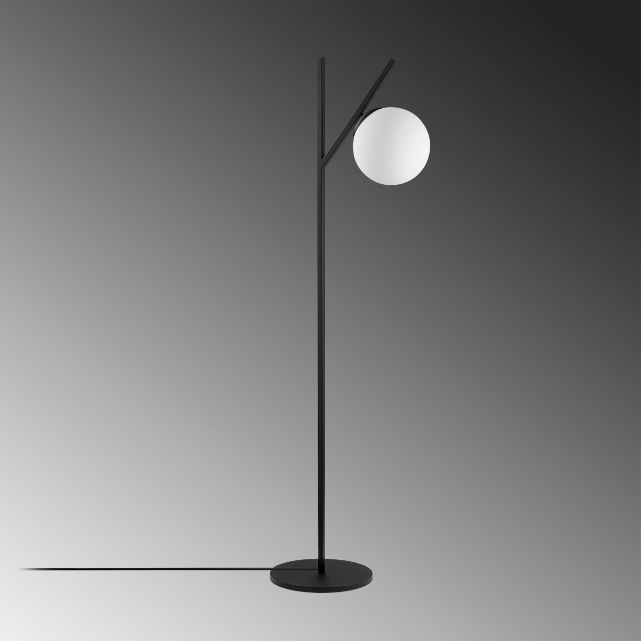 Lampadar, Flame shell, UnicUtil, Culoarea Negru Crem - 3 | YEO