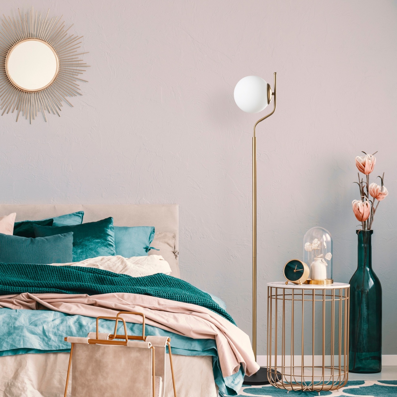 Lampadar, Ridge vine, UnicUtil, Culoarea Auriu - 2 | YEO
