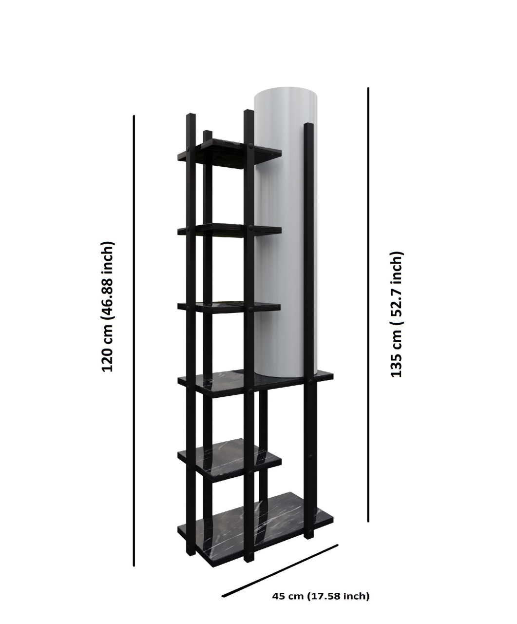 Lampadar, Root dust, UnicUtil, Culoarea Negru Alb - 3 | YEO