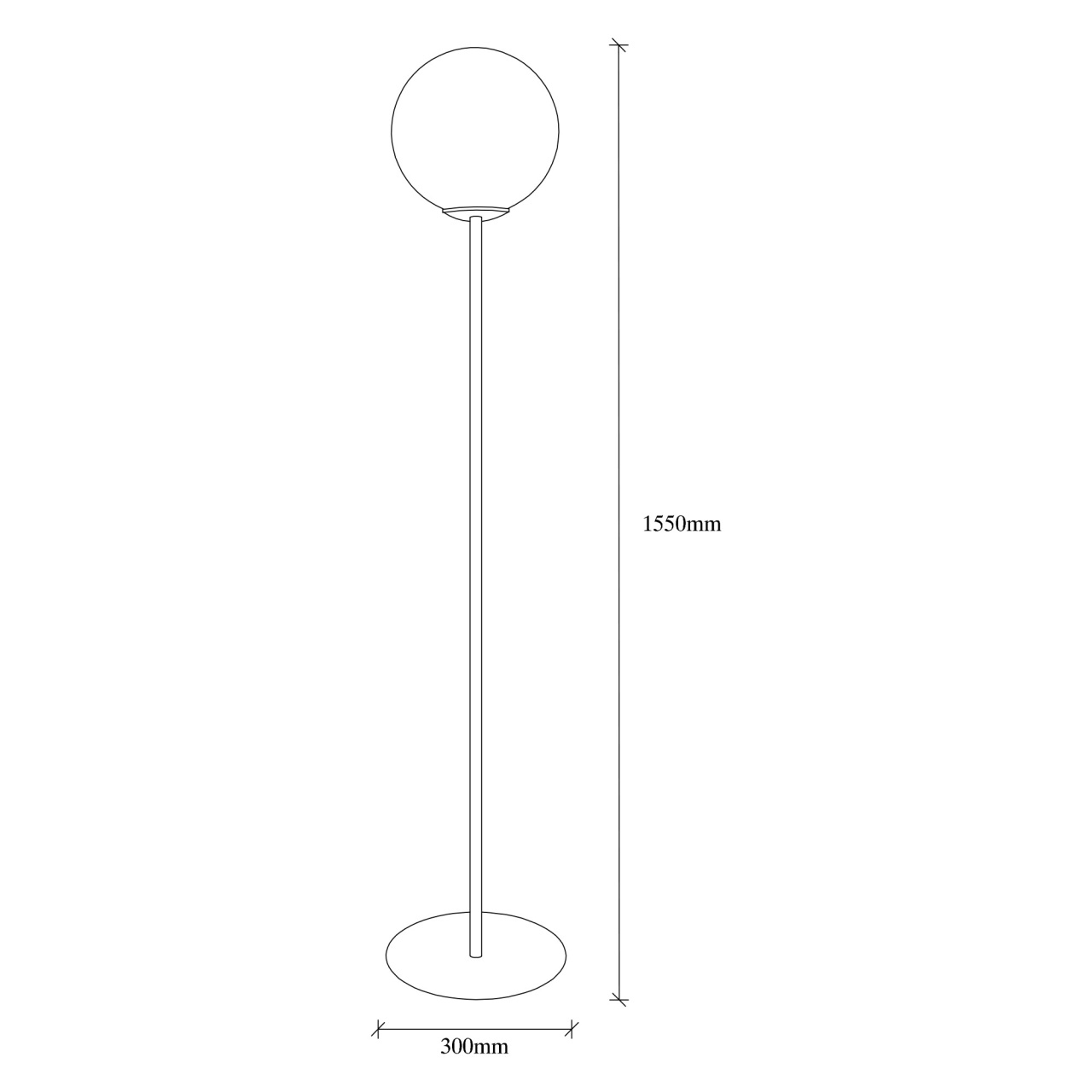 Lampadar, Shell mist, UnicUtil, Culoarea Negru Alb - 2 | YEO