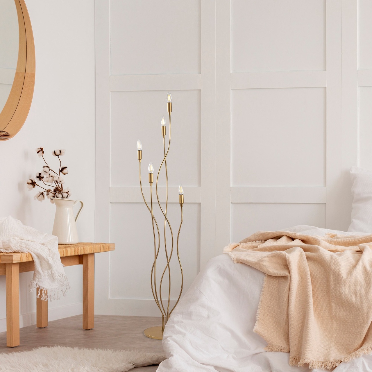 Lampadar, Shell storm, UnicUtil, Culoarea Auriu - 2 | YEO