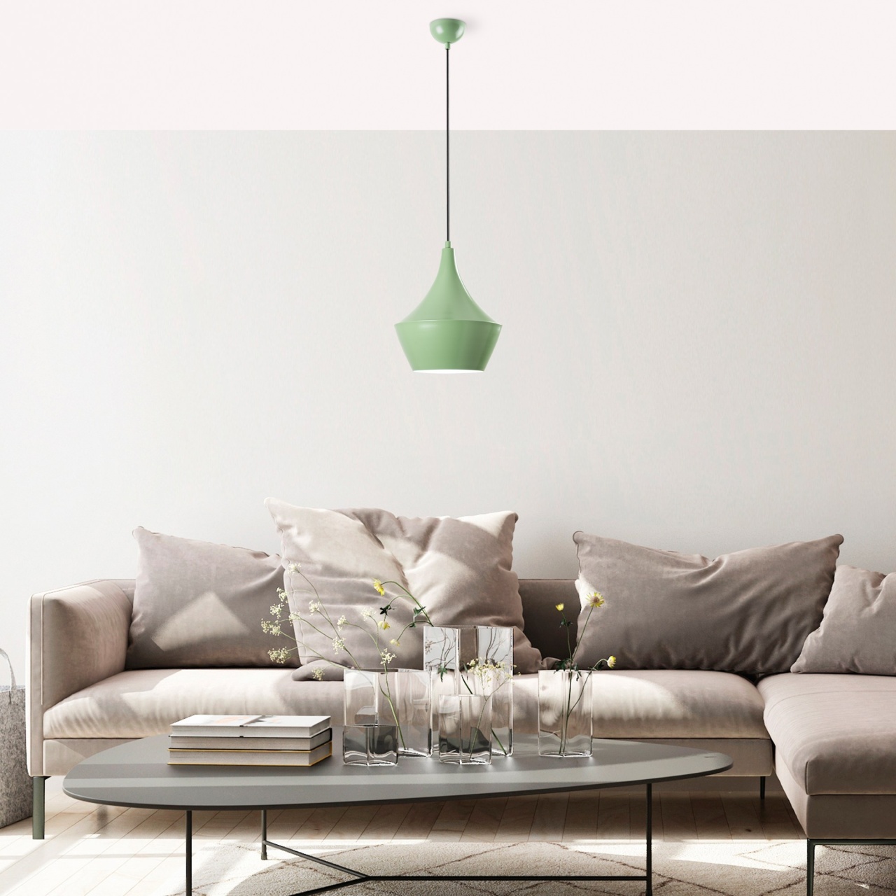 Lustra, Ember wave, UnicUtil, Culoarea Verde Deschis - 1 | YEO