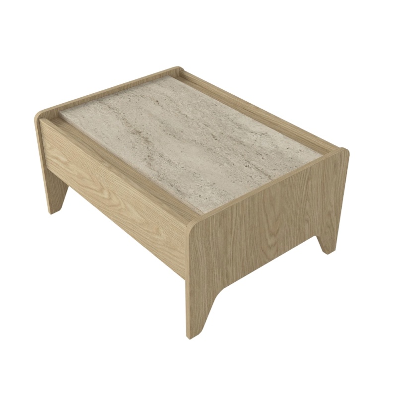 Masă de cafea, Norvic Rota, UnicUtil, Crem-Travertin - imagine 11