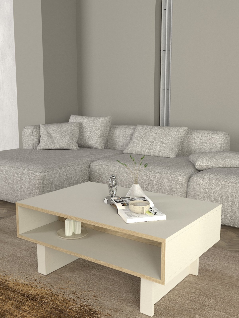 Masa de cafea, Smart Order, UnicUtil, Crem - imagine 3