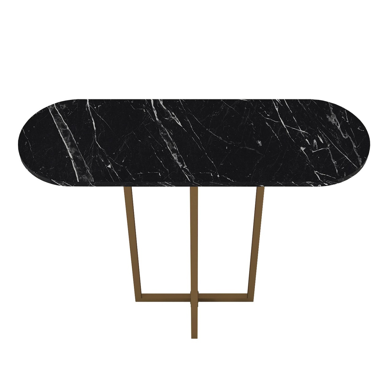 Masă decorativă Boressi din pal melaminat cu finisaj Black Marble – eleganță modernă pentru interior rafinat, 90 x 29.6 x 75 cm - view 6