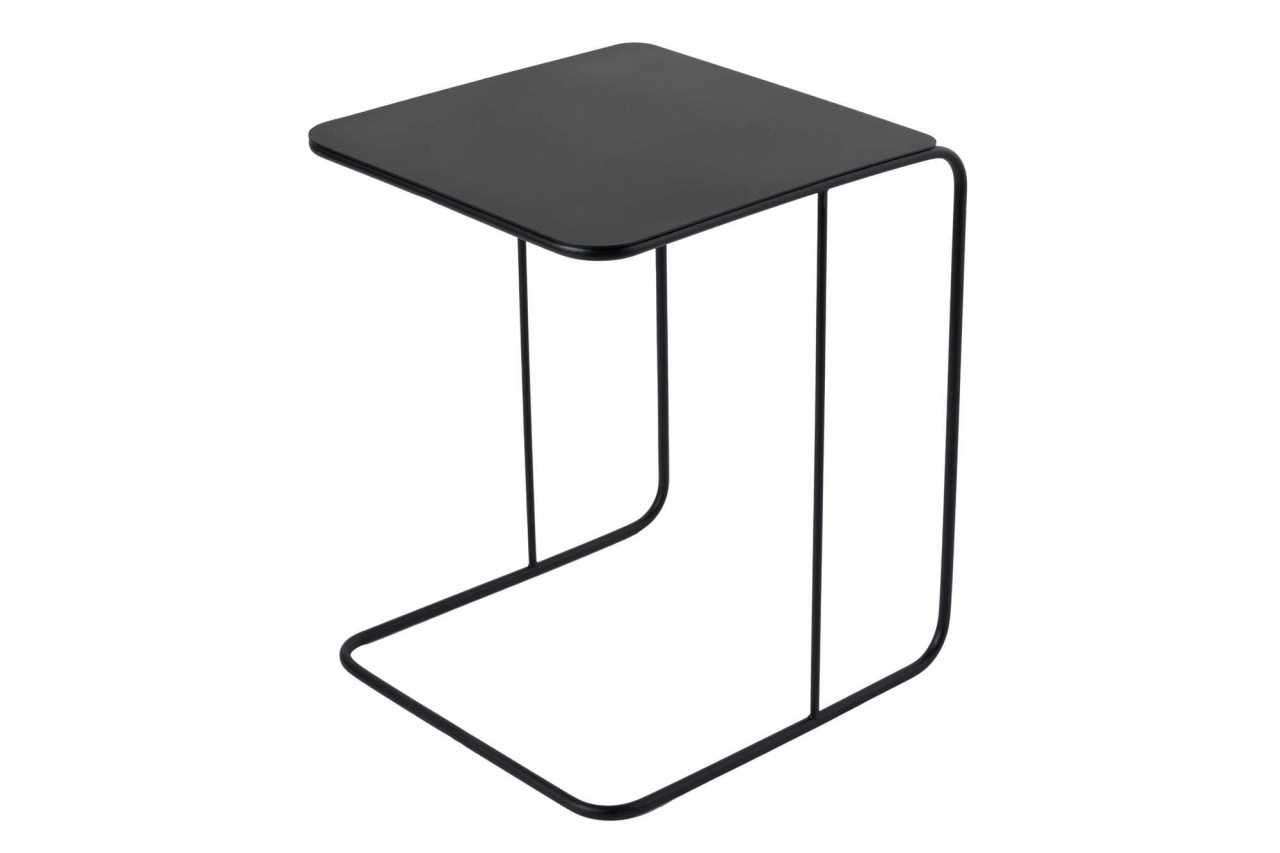 Masă laterală, Shb 011, UnicUtil, Negru, 47 x 46 x 57 cm, 100% METAL - view 3