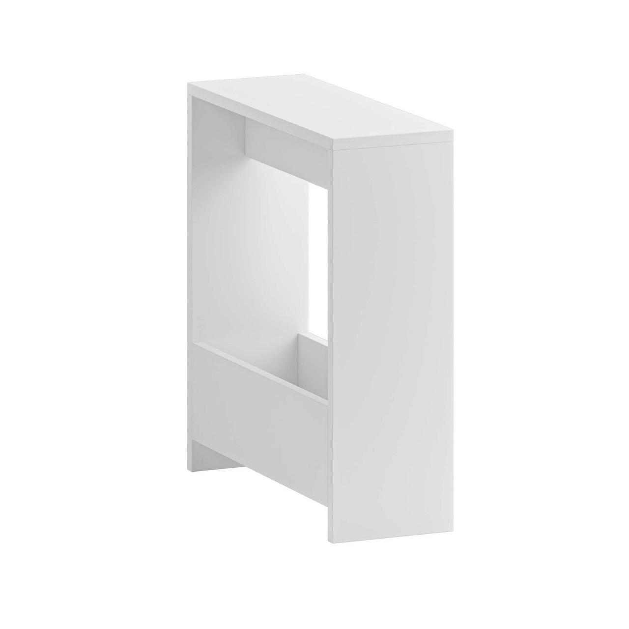 Masă laterală, Simpi White, UnicUtil, Alb, Lățime: 55 cm, Înălțime: 60 cm, Adâncime: 20 cm - view 4