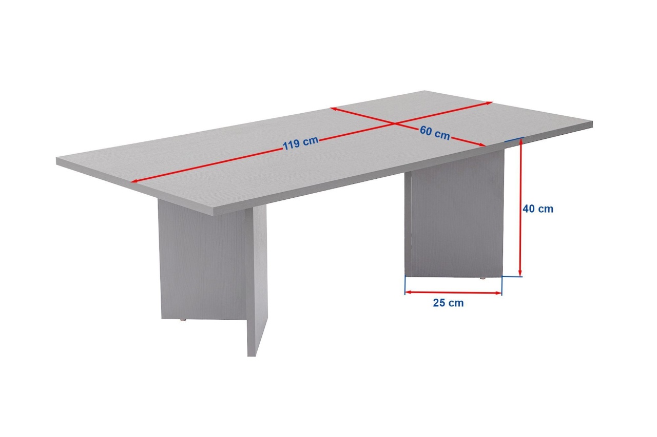 Măsuţă de cafea, Sabin Walnut, UnicUtil, Nuc, Lățime: 119 cm, Înălțime: 40 cm, Adâncime: 60 cm - view 5