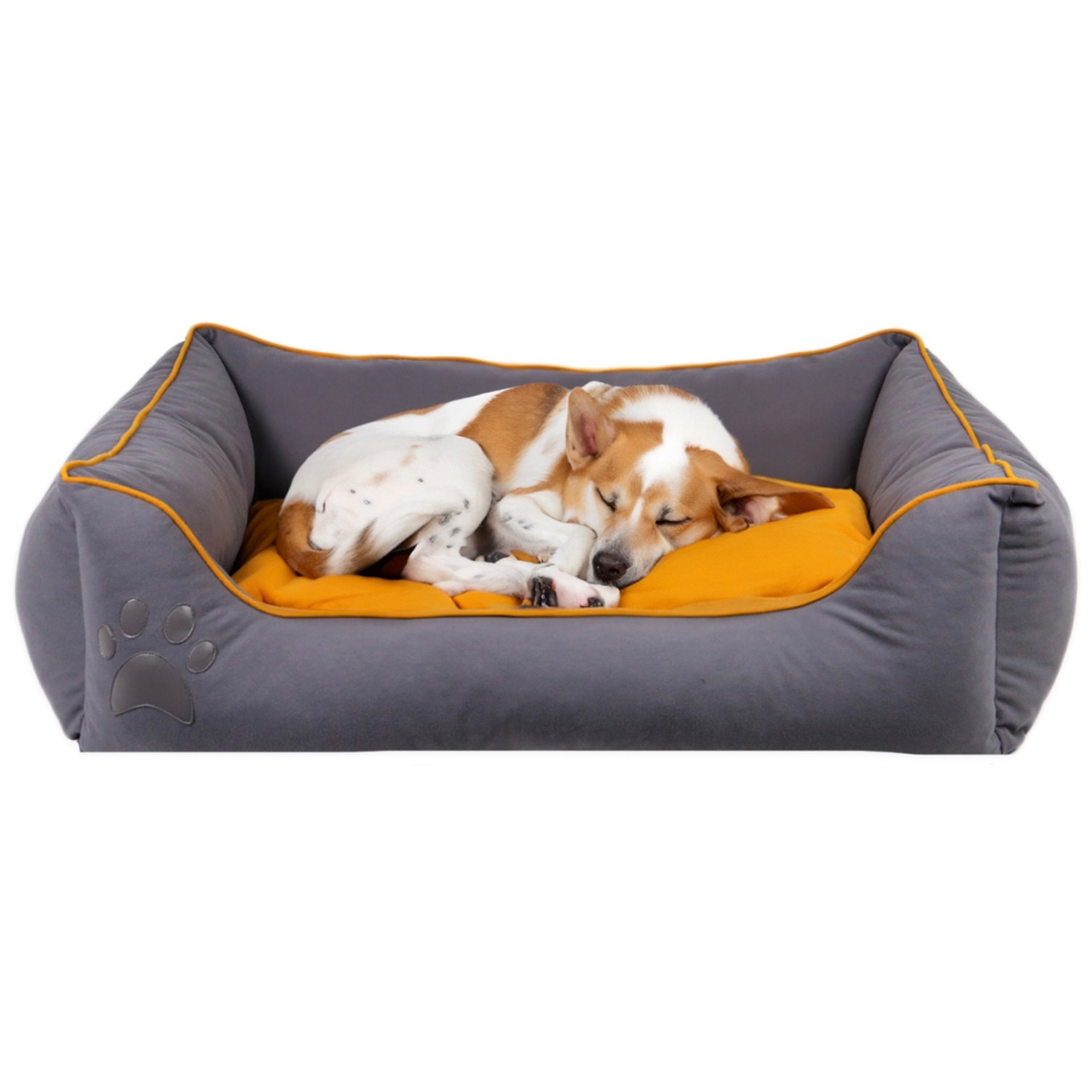 Pat animale companie, Peak dust, UnicUtil, Culoarea Gri Mustar - 1 | YEO