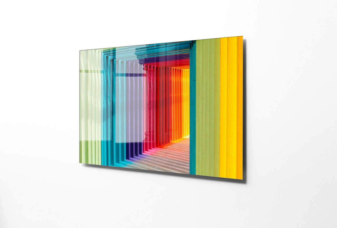 Tablou decorativ din sticla securizata, Shade ridge, UnicUtil, Culoarea Multicolor - view 6