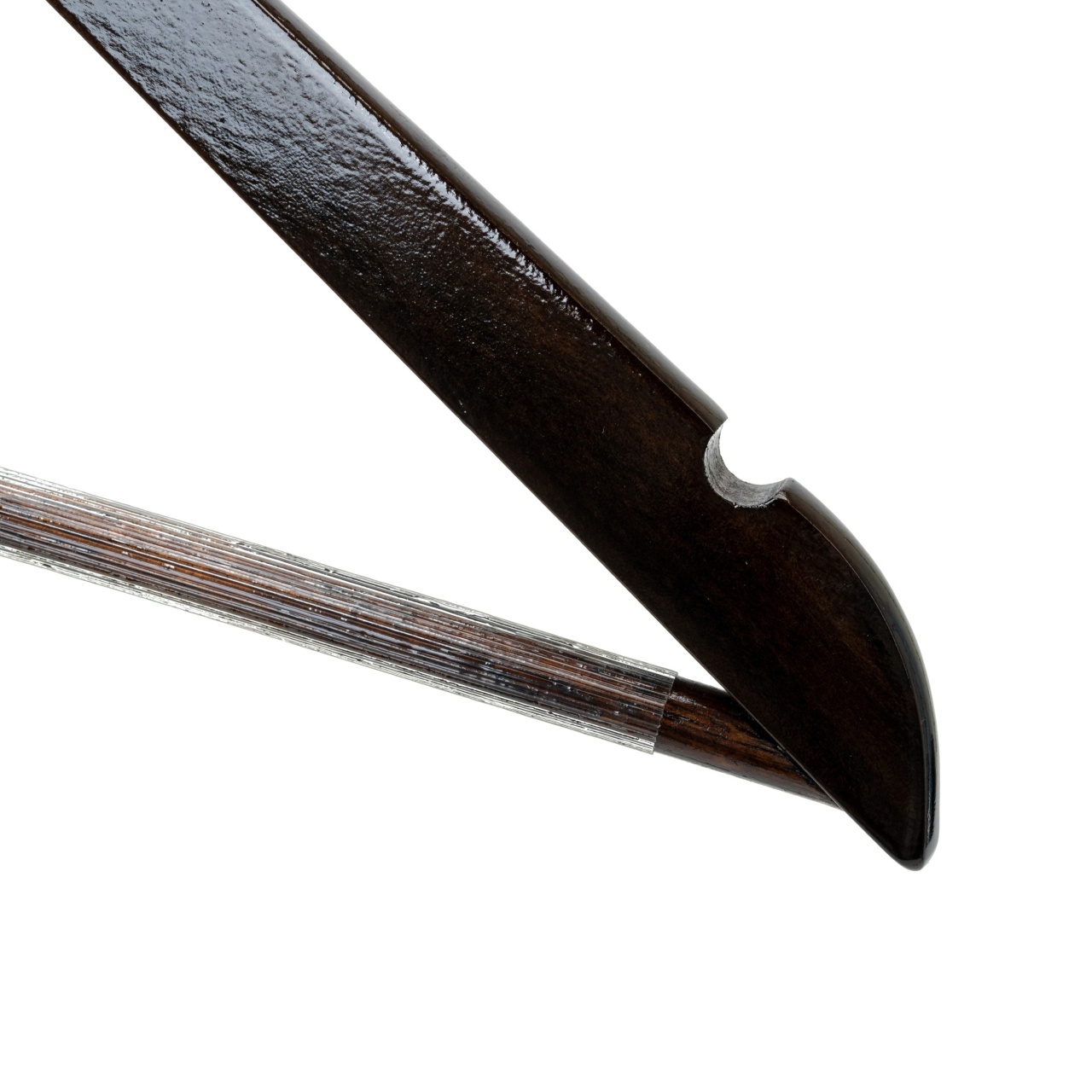 Umeraș Hotel din lemn cu carlig antifurt, Vintage, 1 bucata - imagine 5