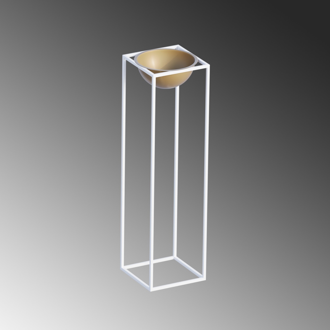 Vas Decorativ, Shade echo, UnicUtil, Culoarea Alb Auriu - 4 | YEO