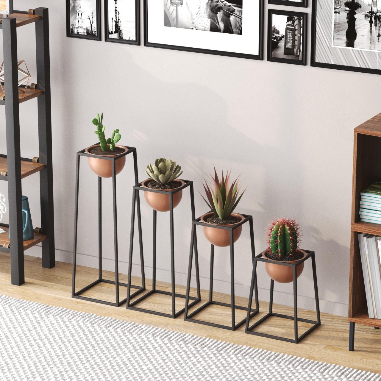 Vas Decorativ, Storm stone, UnicUtil, Culoarea Negru Cupru - 1 | YEO