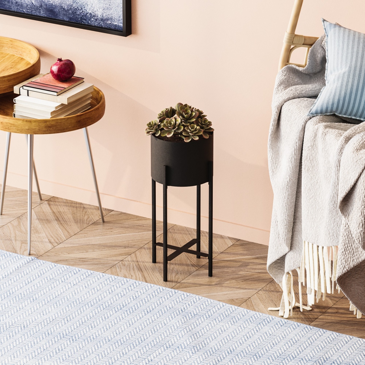 Vas Decorativ, Vine grove, UnicUtil, Culoarea Negru - 2 | YEO