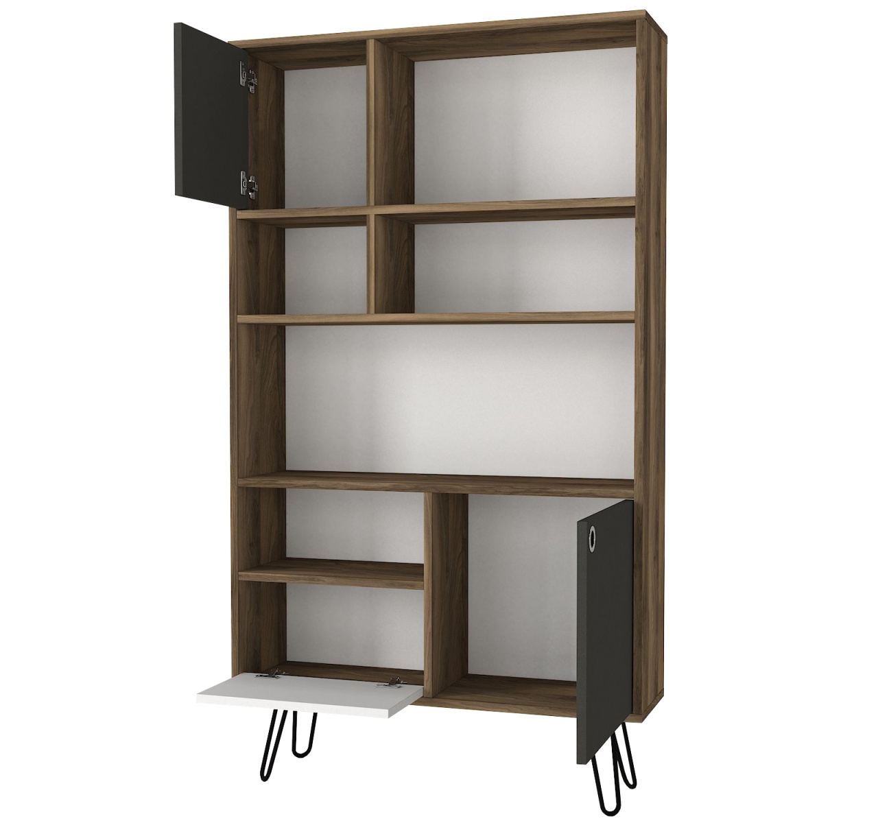 Biblioteca, Style Hub, UnicUtil, 90 x 25 x 160 cm, Nuc - imagine 6