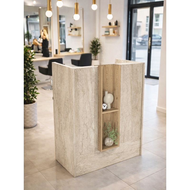 Birou recepție, Bonveno Front Desk, UnicUtil, Travertin-Bej - imagine 3