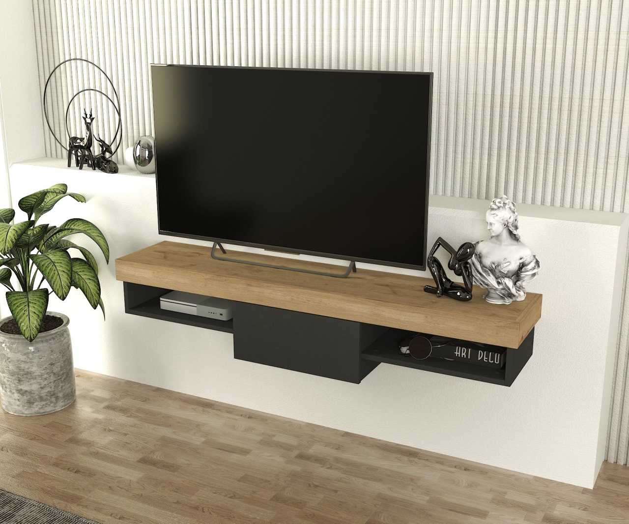 Comoda TV, Modern Edge, UnicUtil, Gri, UUTVU33 - 1 | YEO